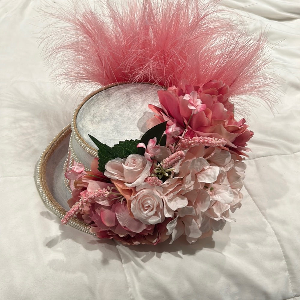 Elegant Pink Floral Women's Hat